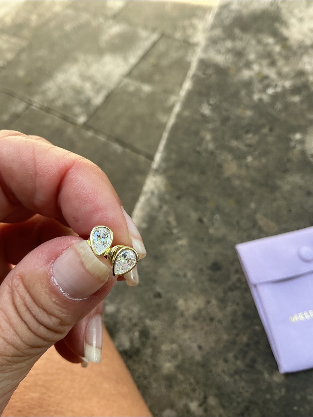 Melinda Maria Isla 6mm Studs
Gold|White Diamondettes - Picture 3 of 5